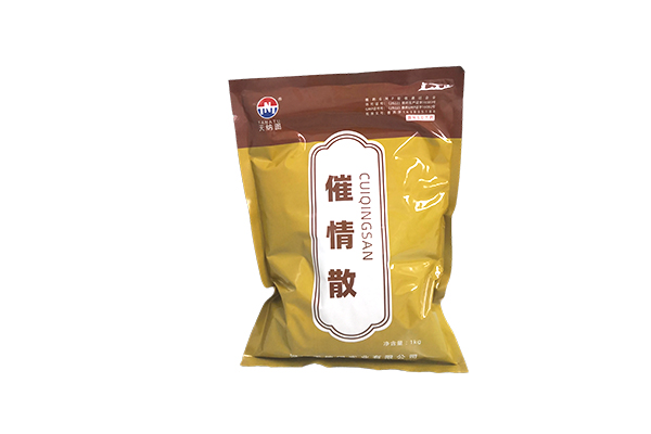 How does the widespread application of aphrodisiac powder in animal husbandry improve reproductive efficiency?